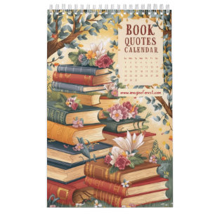 Book Quotes Calendar Inspirational Calendars