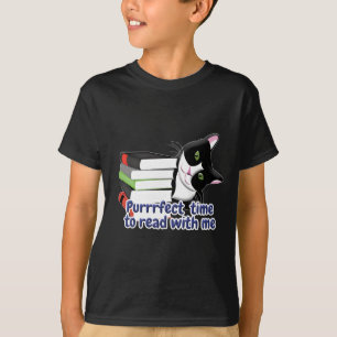 Book Reader Cat T-Shirt