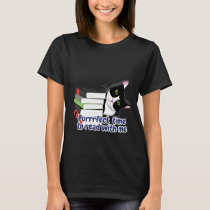 Book Reader Cat T-Shirt