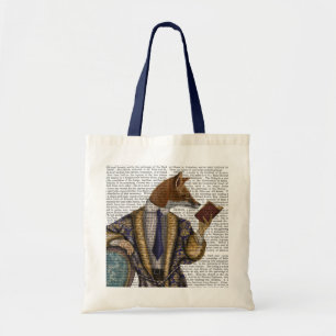 Book Reader Fox Tote Bag