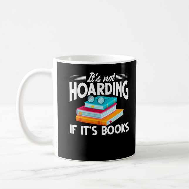 Book Reader Humour Funny Bookworm Joke Coffee Mug (Left)