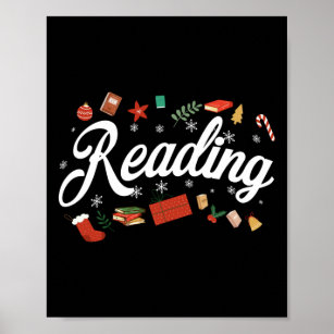 Book Reading Christmas Reading Poster