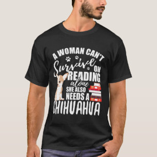 Book Reading Dog For Women Amp Grandma T-Shirt