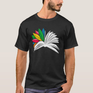 Book reading enthusiasts book flower Book Love T-Shirt