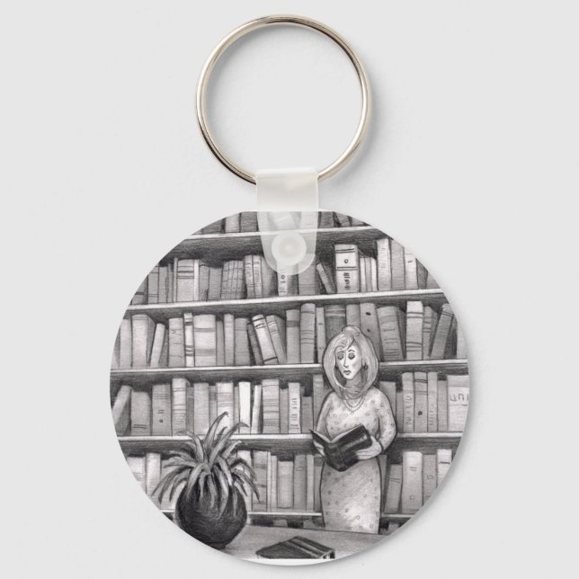 Book Reading Key Ring (Front)
