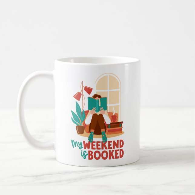 Book Reading Lovers Weekend  Coffee Mug (Left)