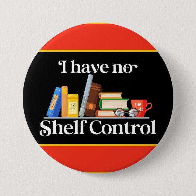 Book Reading Pun Button (Front)