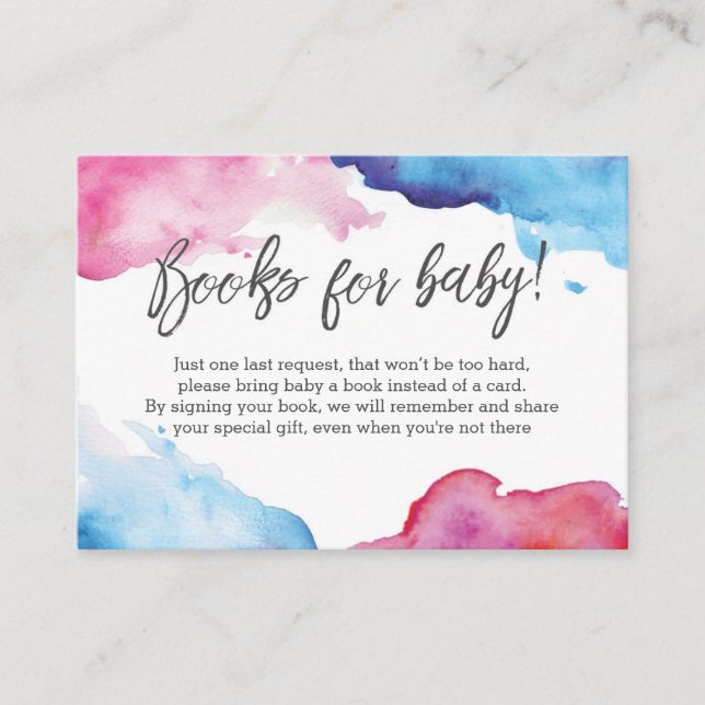 Book Request | Baby Shower Books Insert Card (Front)