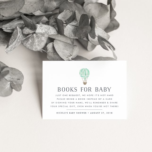Book Request | Balloon Baby Shower Insert Card (Creator Uploaded)