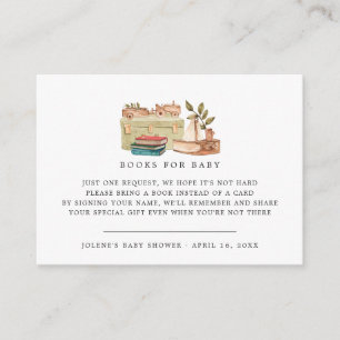 Book Request Boho Nursery Baby Shower Enclosure Card