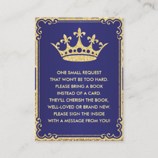Book Request Card Royal Prince Shower