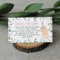 Book Request Cute Little Bunny Baby Shower
