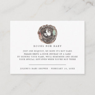 Book Request   Easter Spring Baby Shower Enclosure Card