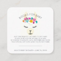 Book Request | Floral Llama Baby Shower Insert