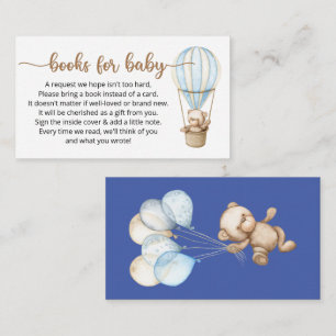 Book Request for Baby Shower Enclosure Card