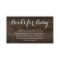 Book Request for Baby Shower Invitation - Rustic