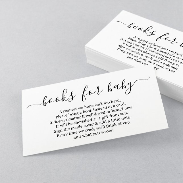 Book Request for Baby Shower Invitation - Simple (Creator Uploaded)