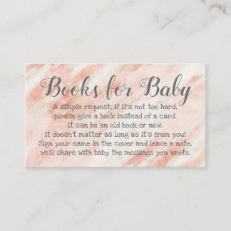 Book Request for Baby Shower Rose Poem Invitation