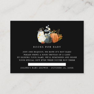Book Request Halloween Ghost Baby Shower Enclosure Card