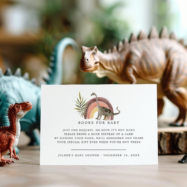 Book Request | Little Dinosaur Baby Shower Enclosure Card (Creator Uploaded)