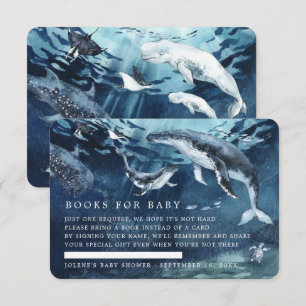 Book Request   Under the Sea Ocean Baby Shower  Enclosure Card