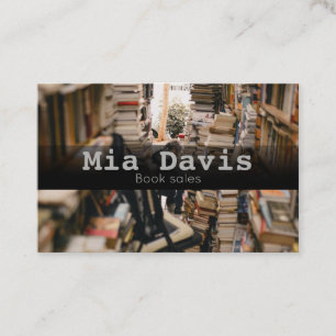 Book sales business card