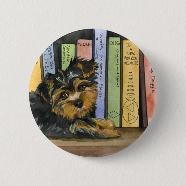 Book Shelf Cutie 6 Cm Round Badge (Front)