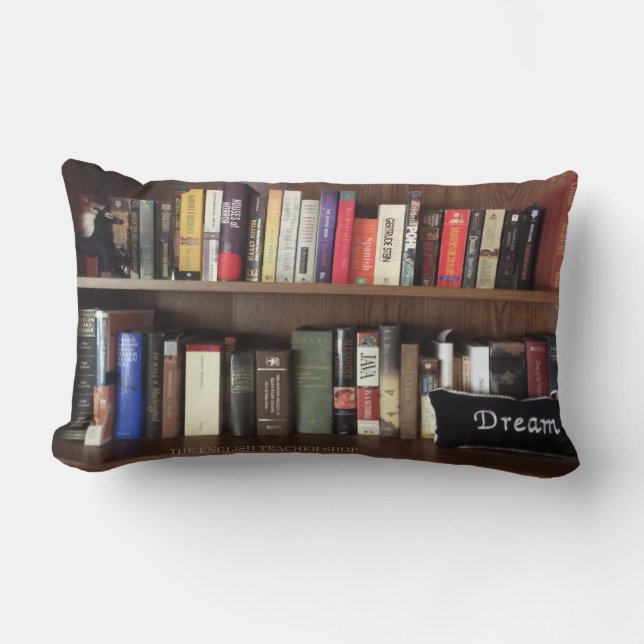 Book Shelf Dream Lumbar Cushion (Front)
