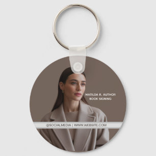 Book Signing Author Book Launch Promotional Key Ring