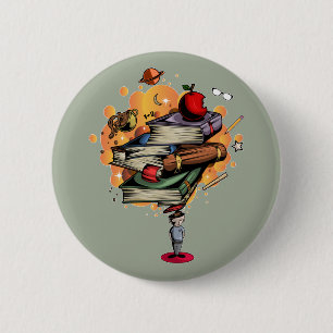 Book Smart 6 Cm Round Badge