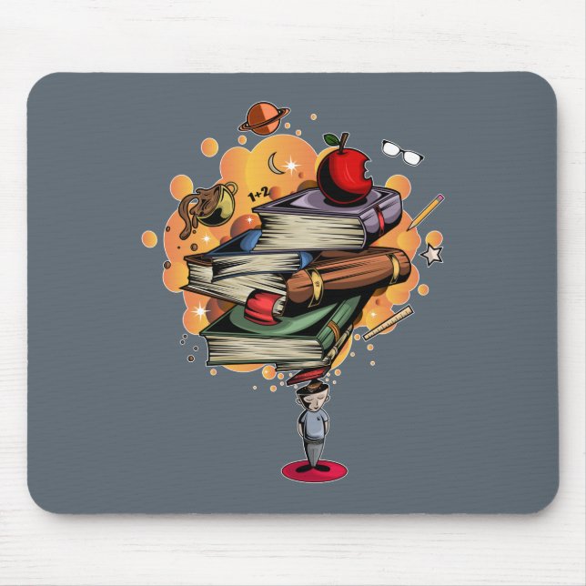 Book Smart Mouse Pad (Front)