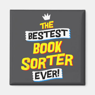 Book Sorter, Funny Job Occupation Magnet