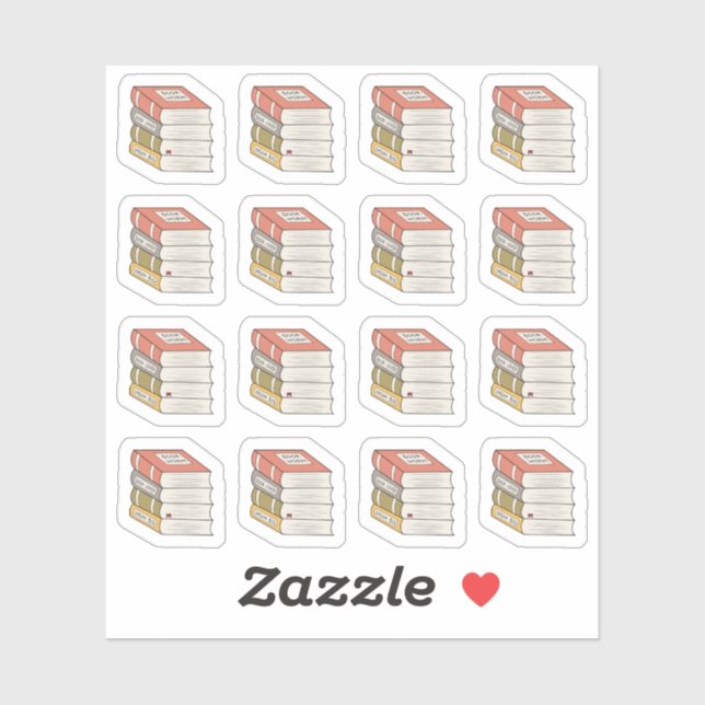 Book Stack for Book Lovers Library Collage Planner (Sheet)