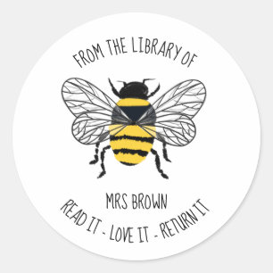 Book stickers, Custom Teacher BEE Stickers