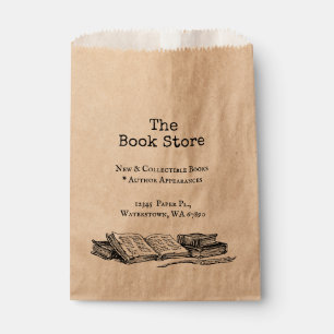 Book Store Custom Small Business Favour Bag
