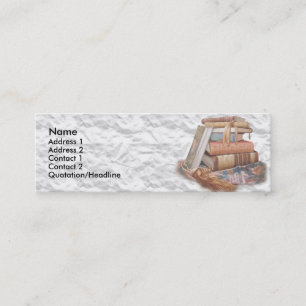 Book Store Shop Skinny Business Card Bookmarkers