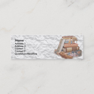 Book Store Shop Skinny Business Card Bookmarkers
