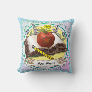 Book Teacher Flowers Cushion