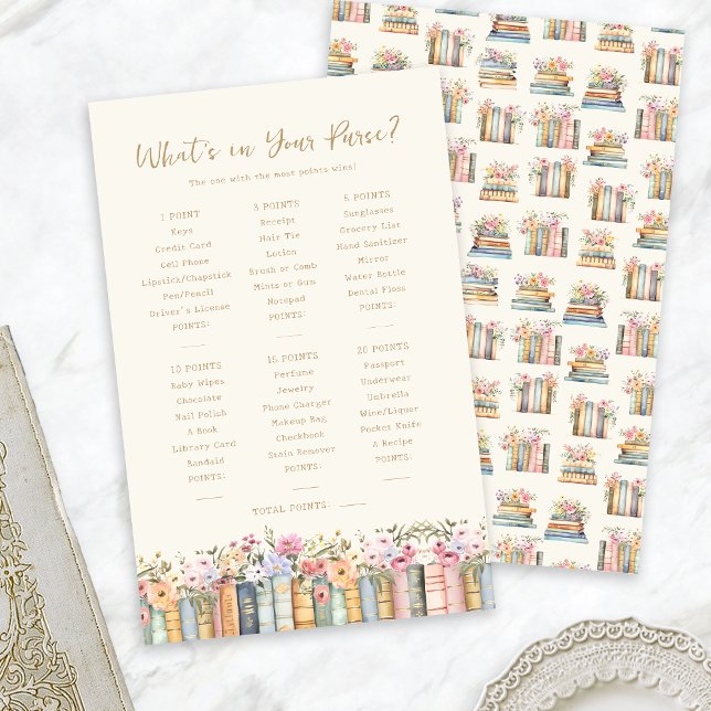 Book Theme Bridal Game (Book Theme Bridal Game
)