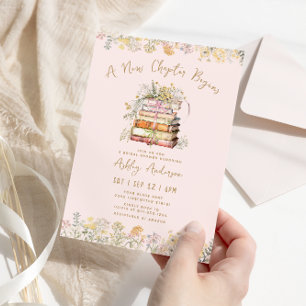 Book Theme Bridal Shower Invitation
