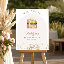 Book Theme Bridal Shower Welcome Sign