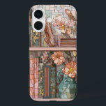 Book Theme Stained Glass Phone Case<br><div class="desc">Introducing our stunning romantic floral aesthetic stained glass phone case, designed to add a touch of elegance and artistry to your device. This unique phone case is a perfect fit for the iPhone 16 Pro and iPhone 15 Pro Max, featuring a beautiful flower stained glass pattern that captures the essence...</div>