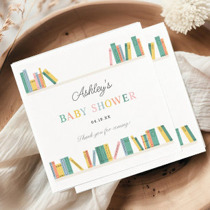 Book Theme Storybook Baby Shower  Napkin
