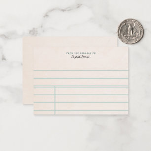 Book Theme Vintage Library Bookish Literary Gift Card
