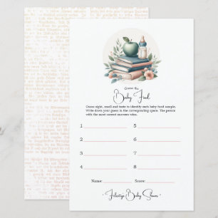 Book-Themed Baby Shower Game – Guess the Baby Food