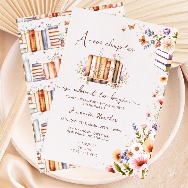 book themed bridal shower invitation (Creator Uploaded)