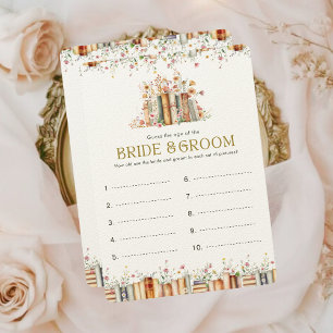 Book-Themed Guess the Age Bride & Groom Game