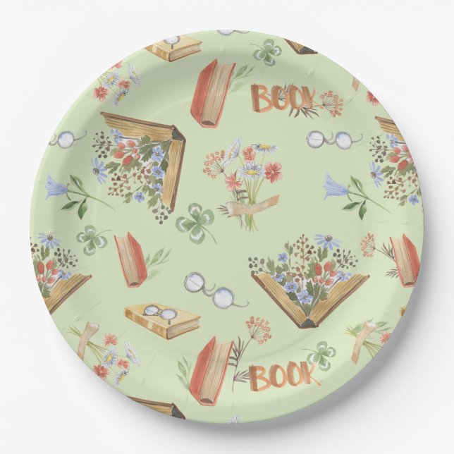 Book Themed Paper Plates (Front)