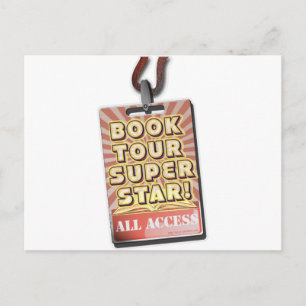 Book Tour Superstar! Postcard