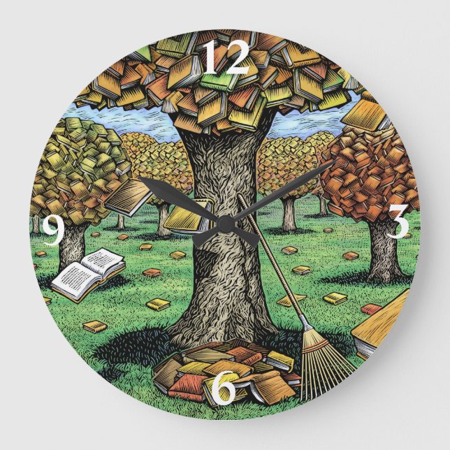 Book Tree Clock (Front)